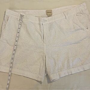 G.H. Bass & Co. Women's White Lace Shorts